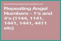 
Repeating Angel Numbers - 4's and 1's  (4411, 4141, 1414, 1144 etc)
